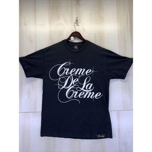 Vintage Sneaktip USA Made Mens Creme De La Creme Graphic T Shirt Large-9234